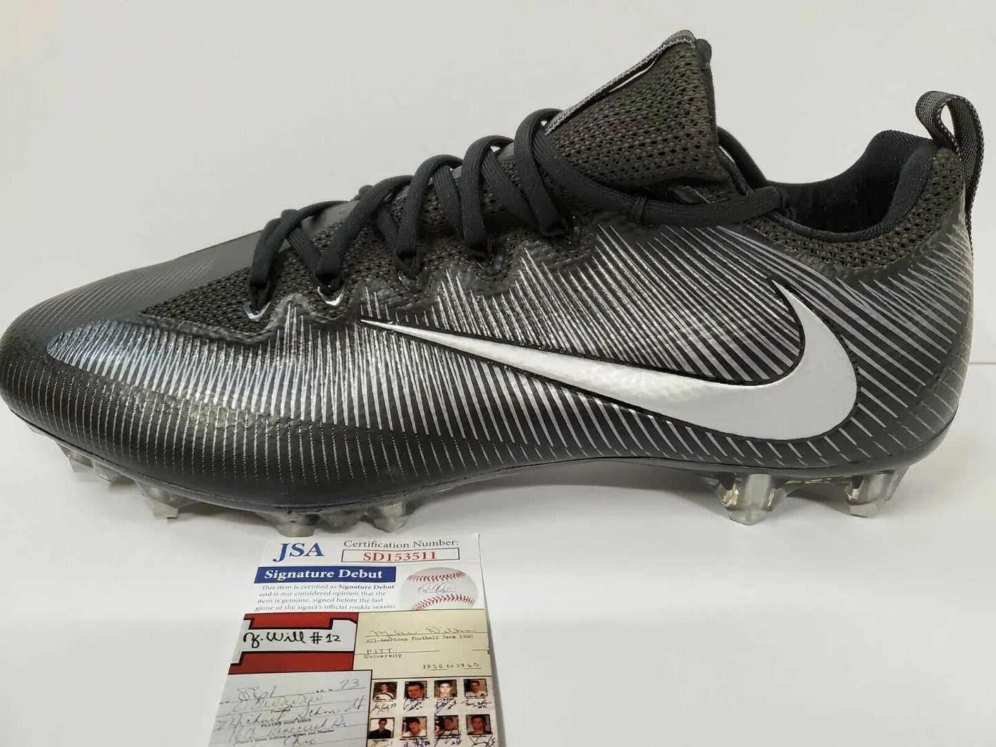 MVP Authentics Las Vegas Raiders Tre'von Moehrig Autographed Signed Cleat Jsa Coa 121.50 sports jersey framing , jersey framing