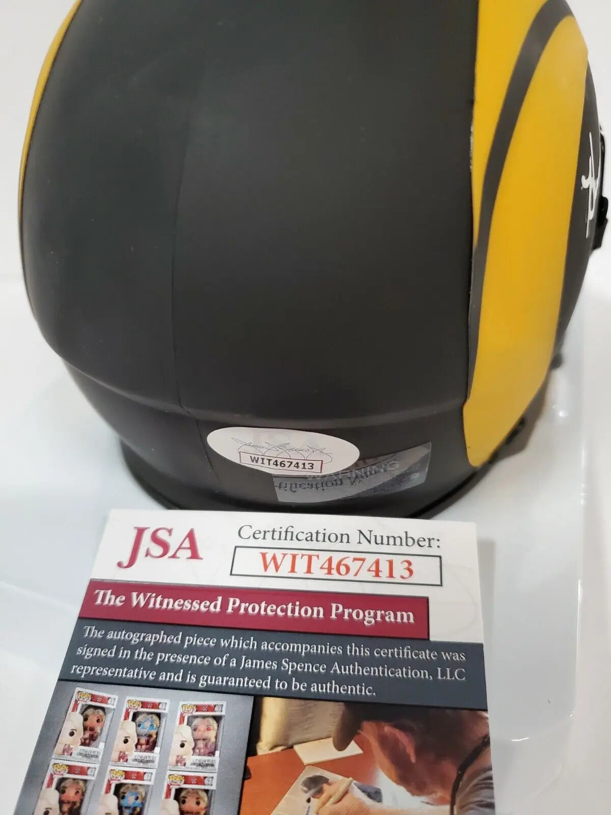 MVP Authentics Los Angeles Rams Henry Ellard Autographed Eclipse Mini Helmet Jsa Coa 98.10 sports jersey framing , jersey framing