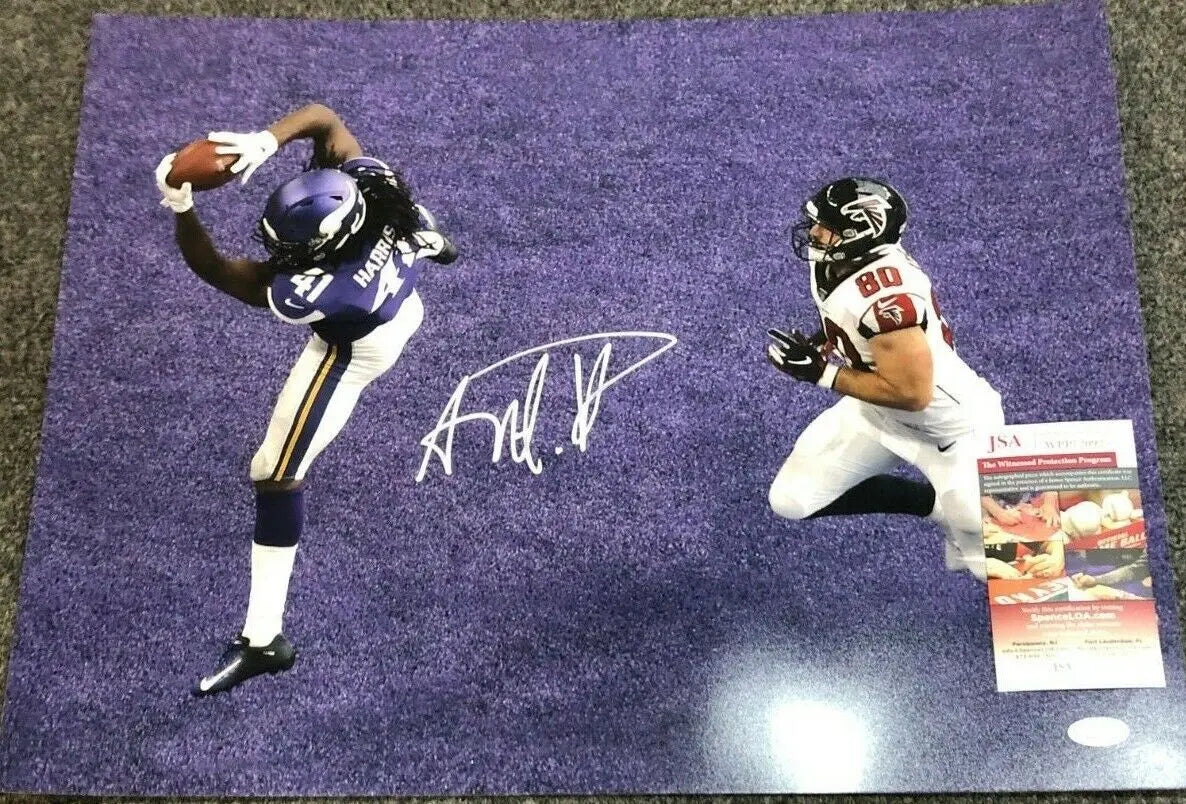 MVP Authentics Minnesota Vikings Anthony Harris Autographed Signed 16X20 Photo Jsa Coa 62.10 sports jersey framing , jersey framing