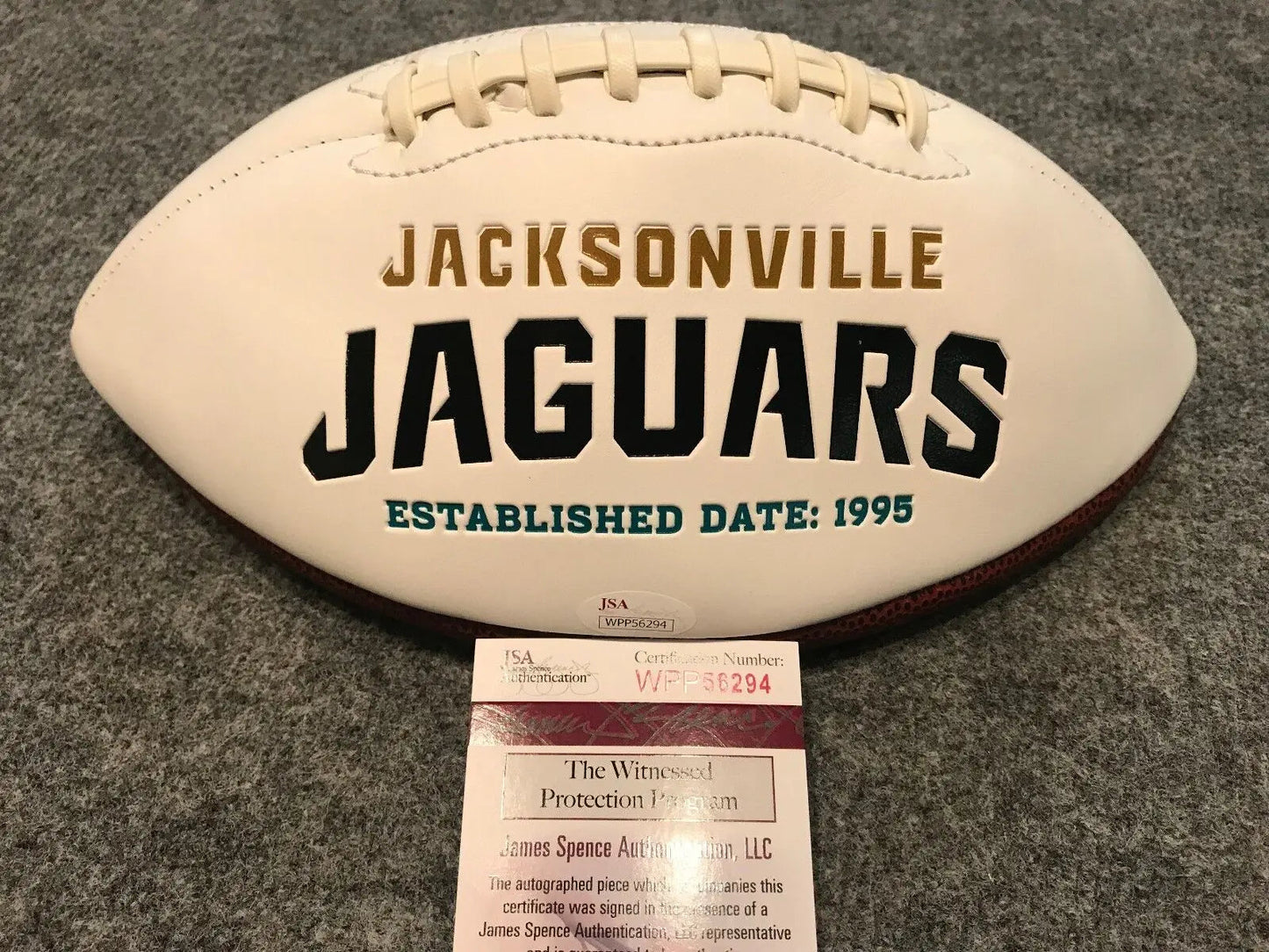 MVP Authentics Myles Jack Autographed Signed Jacksonville Jaguars Logo Football Jsa Coa 108 sports jersey framing , jersey framing