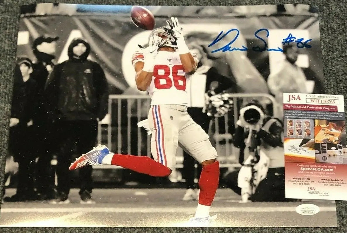 MVP Authentics Ny Giants Darius Slayton Autographed Signed 11X14 Photo Jsa Coa 71.10 sports jersey framing , jersey framing