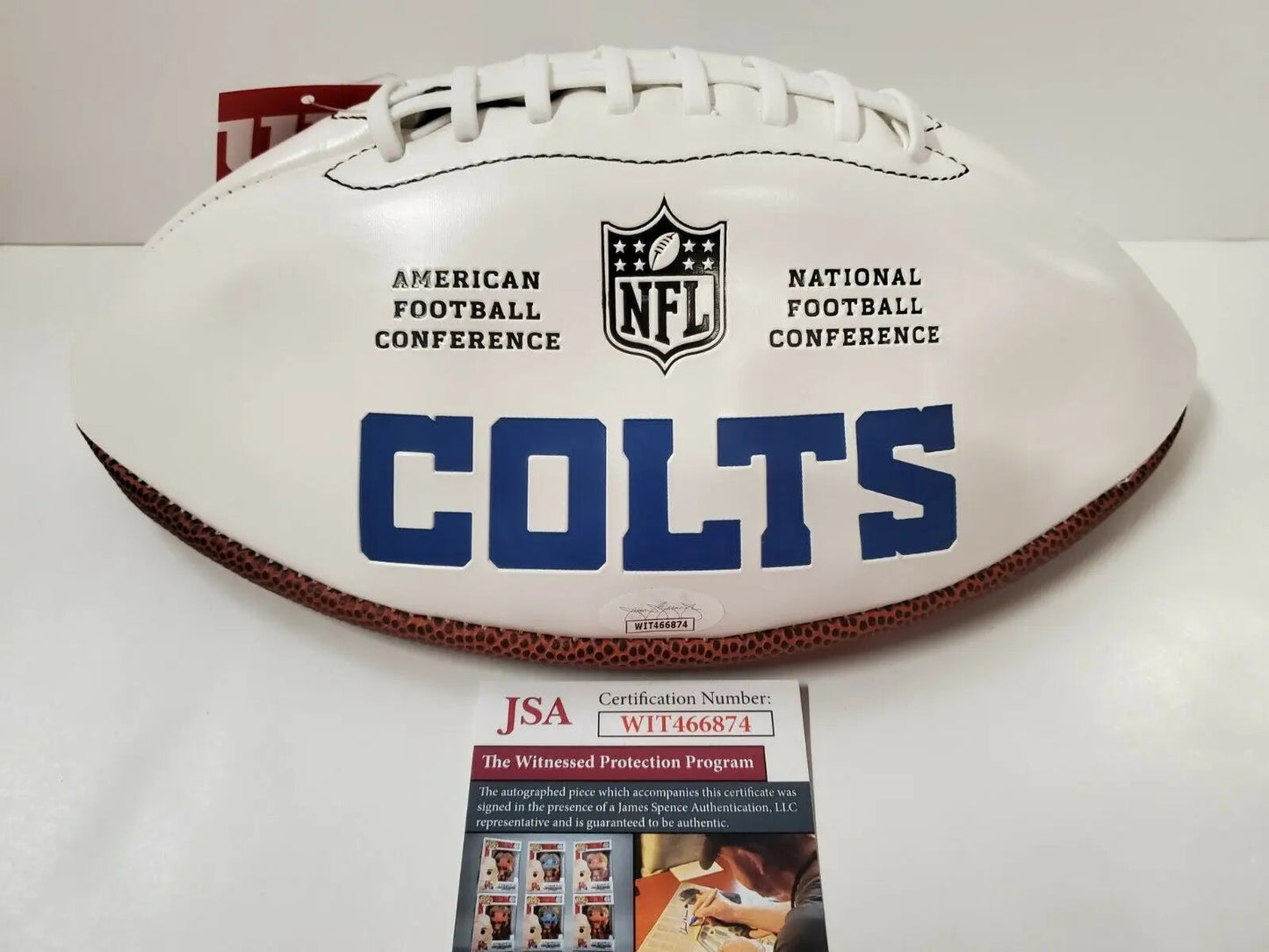 MVP Authentics Nyheim Hines Autographed Signed Inscribed Logo Football Jsa Coa 134.10 sports jersey framing , jersey framing