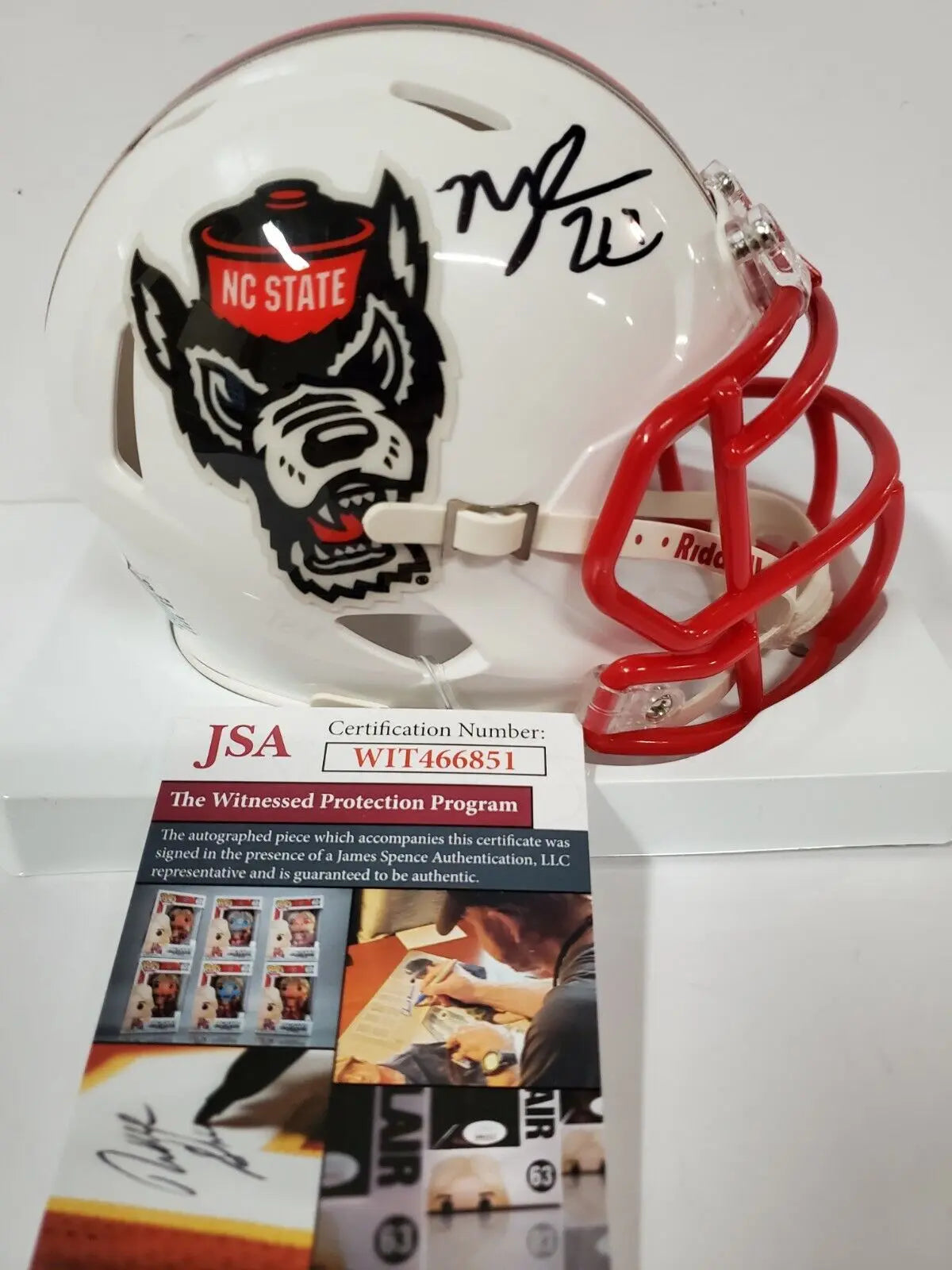 authentic nc state football helmet Jersey Framing