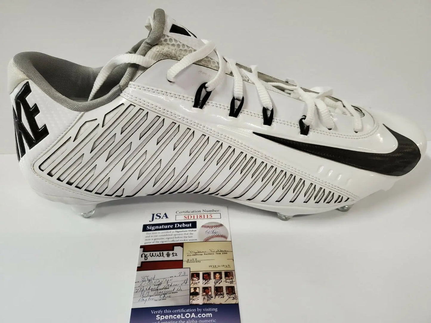 MVP Authentics Ohio State Buckeyes Shaun Wade Autographed Signed Nike Cleat Jsa Debut Coa 107.10 sports jersey framing , jersey framing