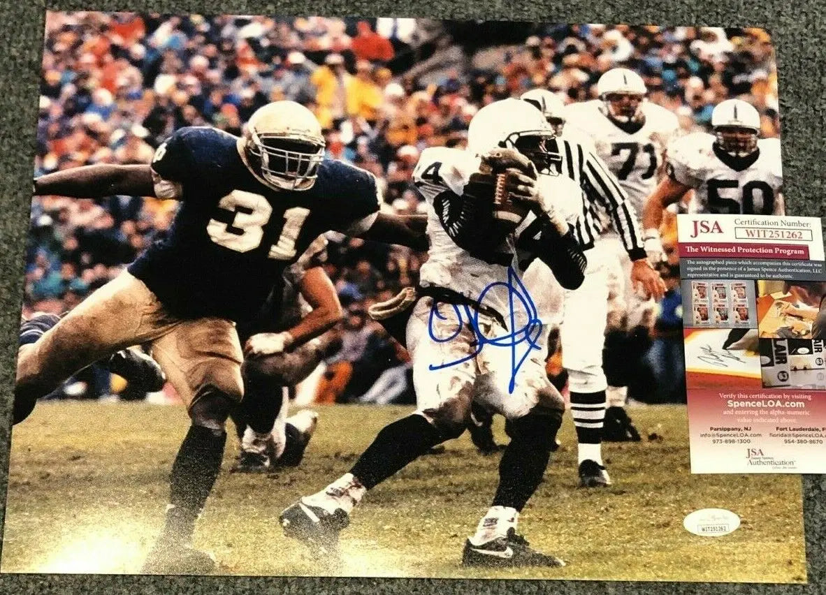 MVP Authentics Oj Mcduffie Autographed Signed Inscribed Penn State 11X14 Photo Jsa Coa 71.10 sports jersey framing , jersey framing