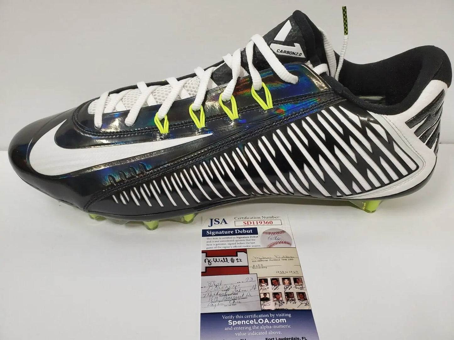 MVP Authentics Patrick Surtain Ii Autographed Signed Nike Cleat Jsa Coa 143.10 sports jersey framing , jersey framing