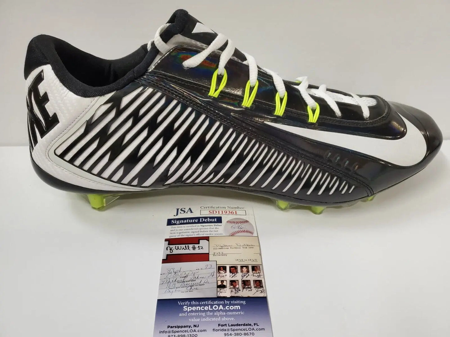 MVP Authentics Patrick Surtain Ii Autographed Signed Nike Cleat Jsa Coa 143.10 sports jersey framing , jersey framing