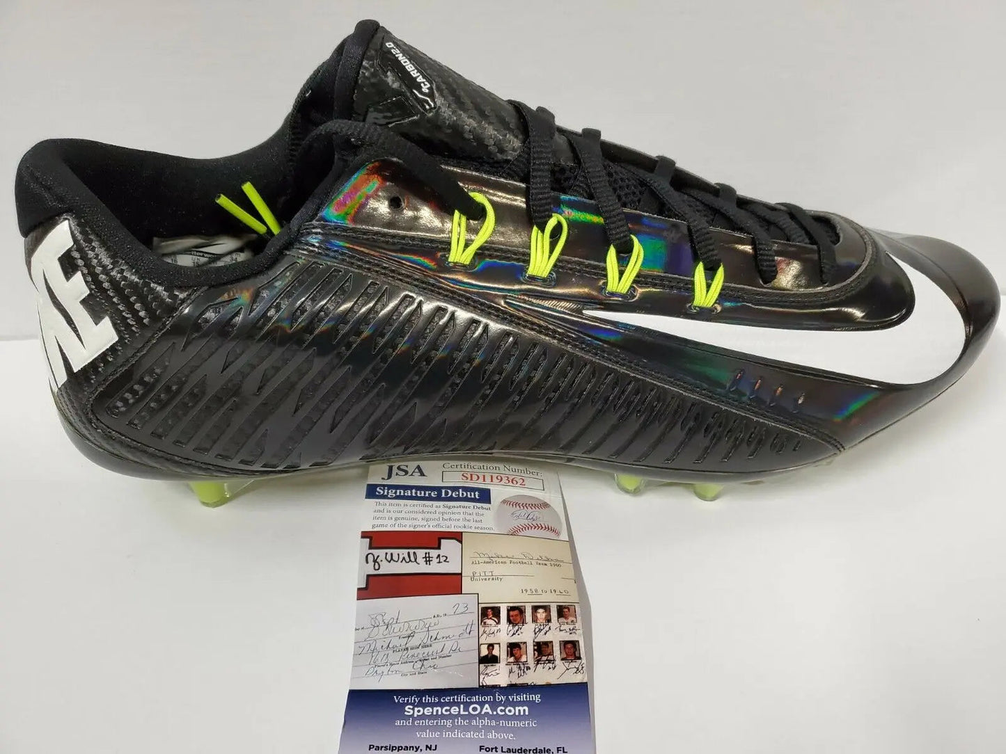 MVP Authentics Patrick Surtain Ii Autographed Signed Nike Cleat Jsa Coa 143.10 sports jersey framing , jersey framing