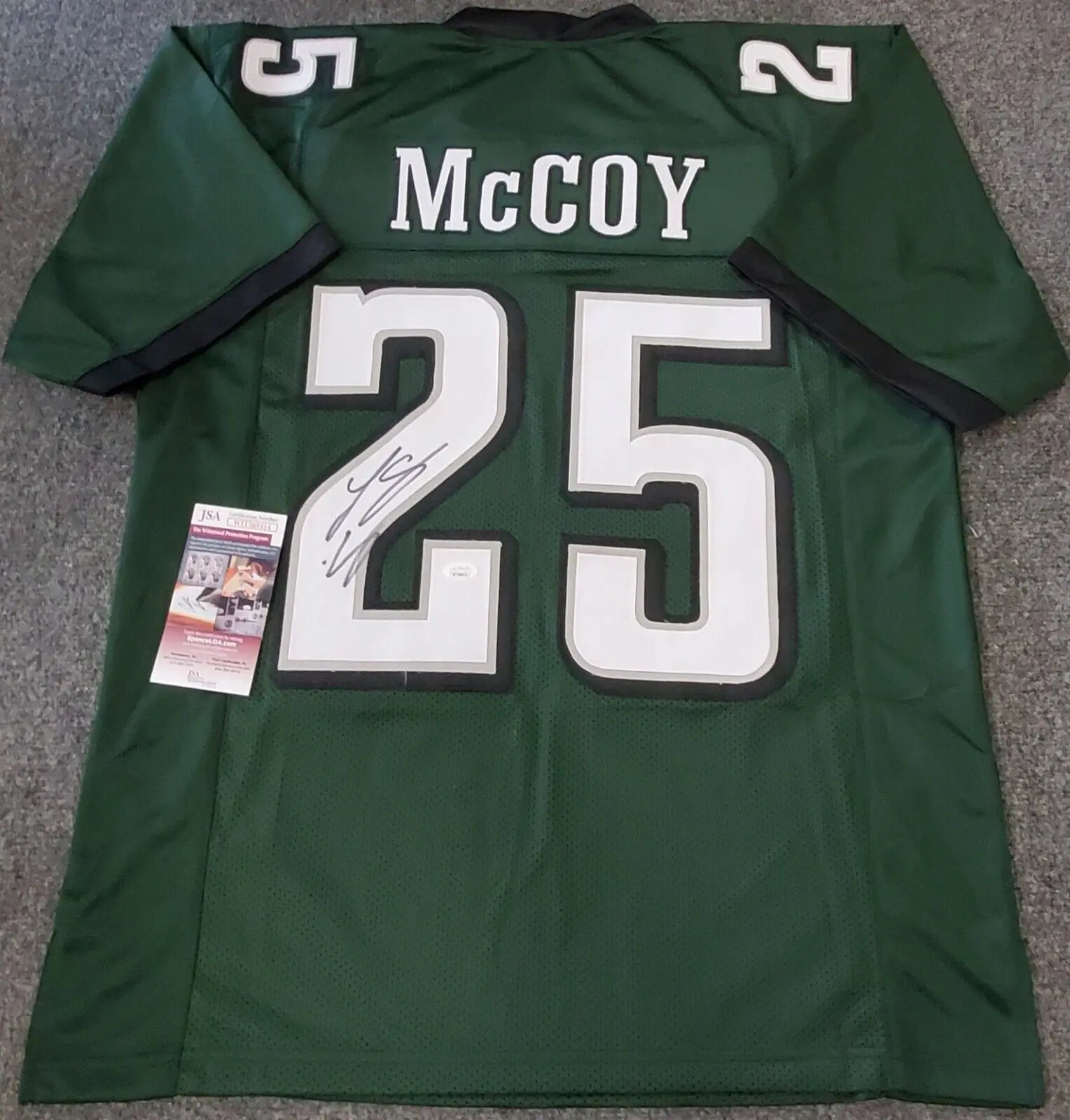 eagles autographed jersey