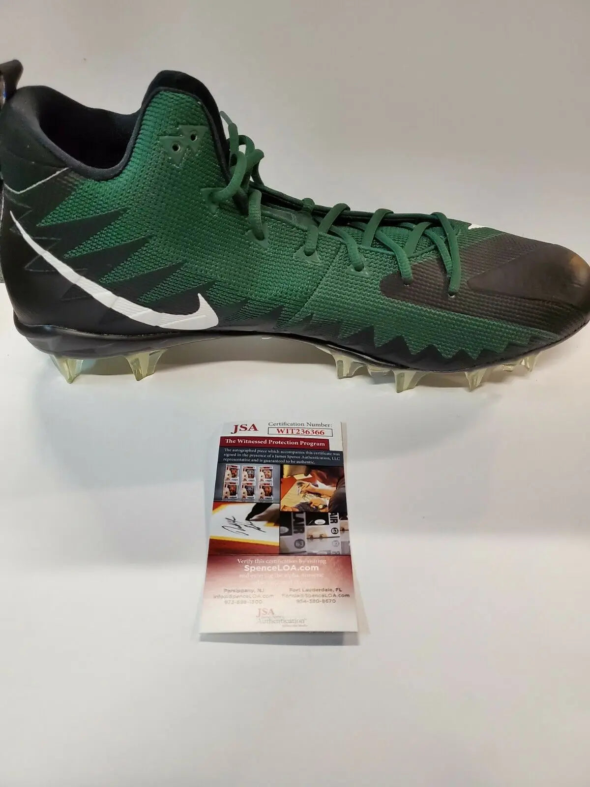 MVP Authentics Philadelphia Eagles Travis Fulgham Autographed Signed Nike Cleat Jsa Coa 125.10 sports jersey framing , jersey framing