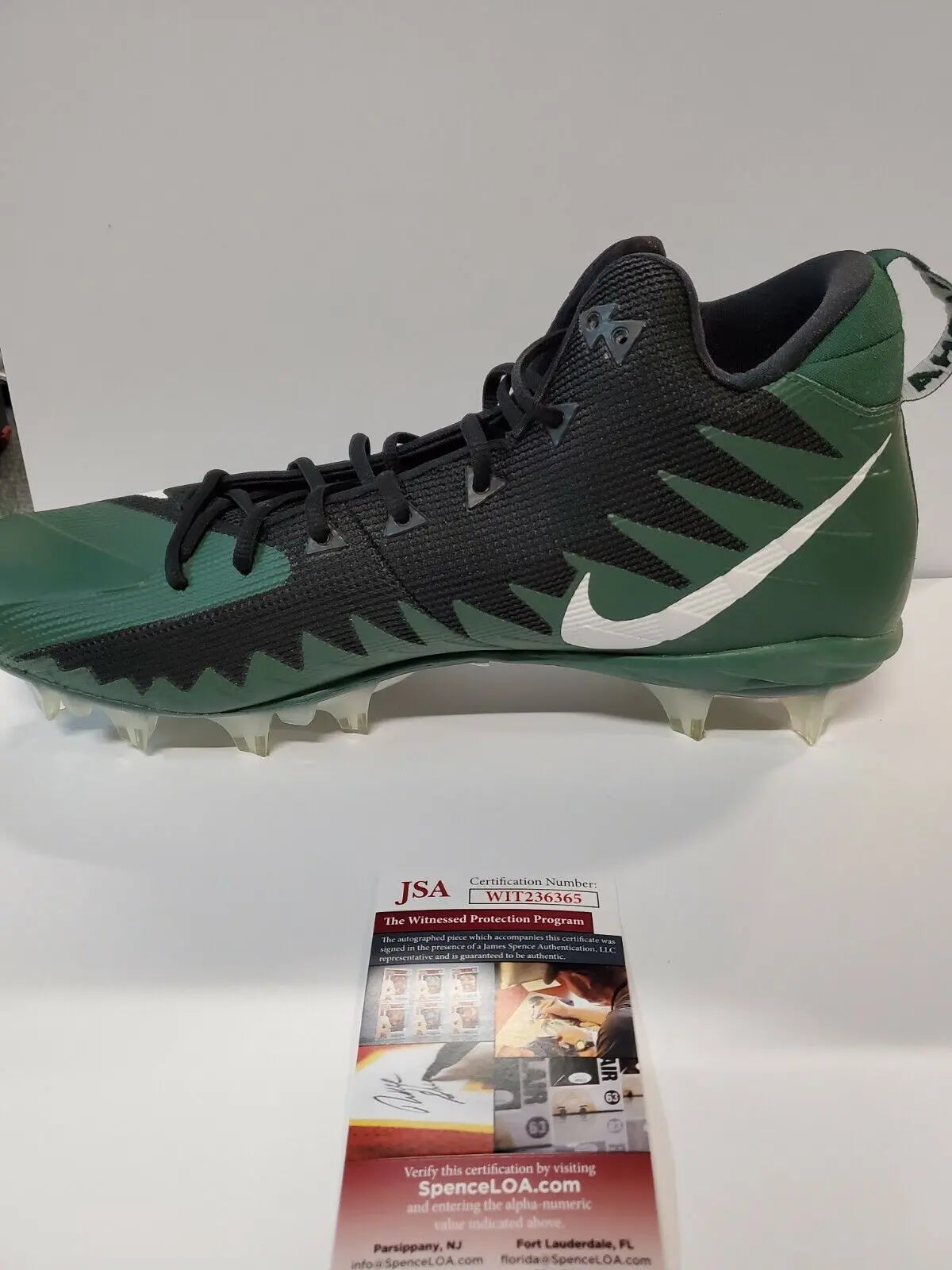 MVP Authentics Philadelphia Eagles Travis Fulgham Autographed Signed Nike Cleat Jsa Coa 125.10 sports jersey framing , jersey framing