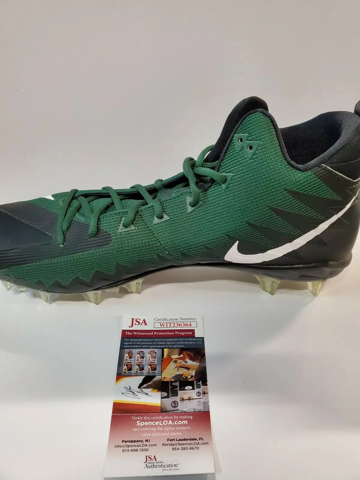 MVP Authentics Philadelphia Eagles Travis Fulgham Autographed Signed Nike Cleat Jsa Coa 125.10 sports jersey framing , jersey framing