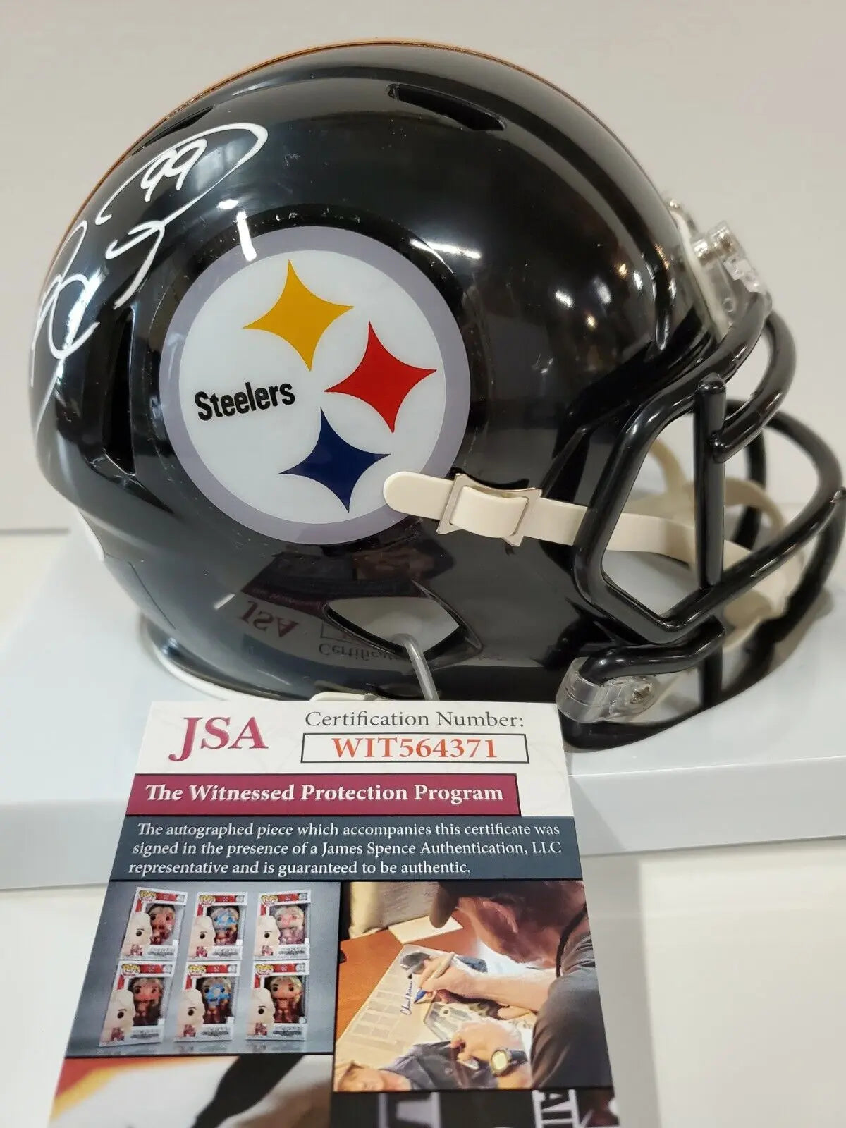 Pittsburgh Steelers Brett Keisel Autographed Signed Mini Helmet