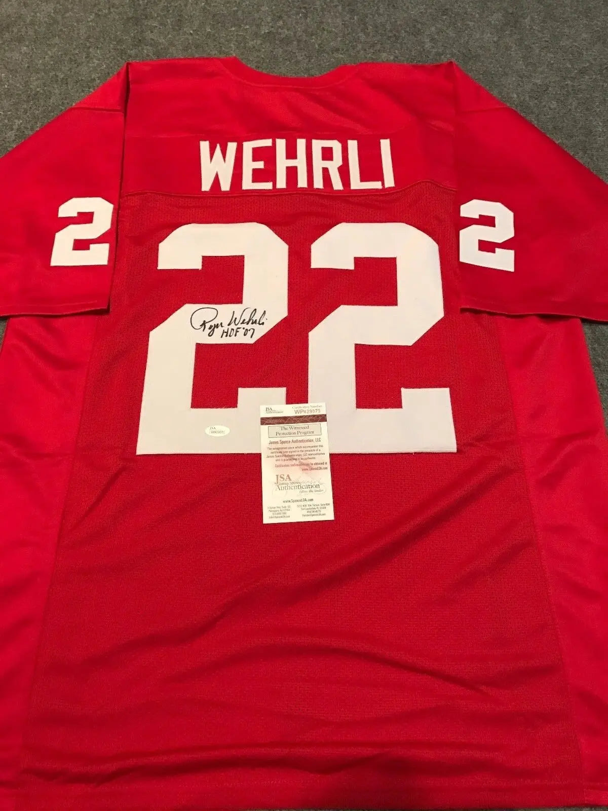 Roger Wehrli Autographed Signed Inscrebed St. Louis Cardinals