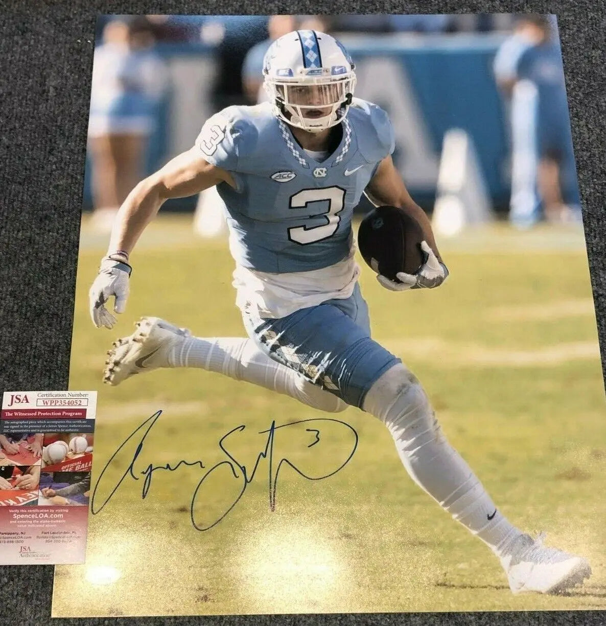 MVP Authentics Ryan Switzer Autographed Signed North Carolina Tarheels 16X20 Photo Jsa Coa 80.10 sports jersey framing , jersey framing