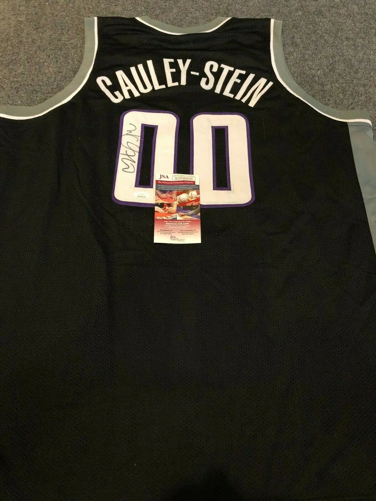 Sacramento Kings Willie Cauley Stein Autographed Signed Jersey Jsa