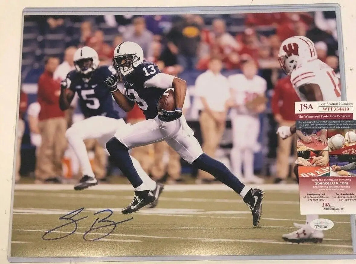 MVP Authentics Saeed Blacknall Autographed Signed Penn State 11X14 Photo Jsa Coa 81 sports jersey framing , jersey framing