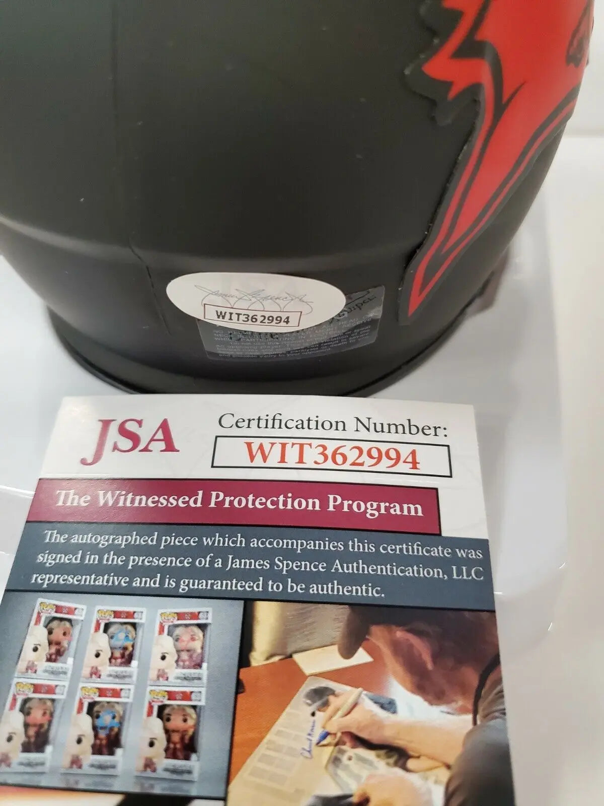 MVP Authentics Scotty Miller Autographed Tampa Bay Buccaneers Eclipse Mini Helmet Jsa Coa 170.10 sports jersey framing , jersey framing