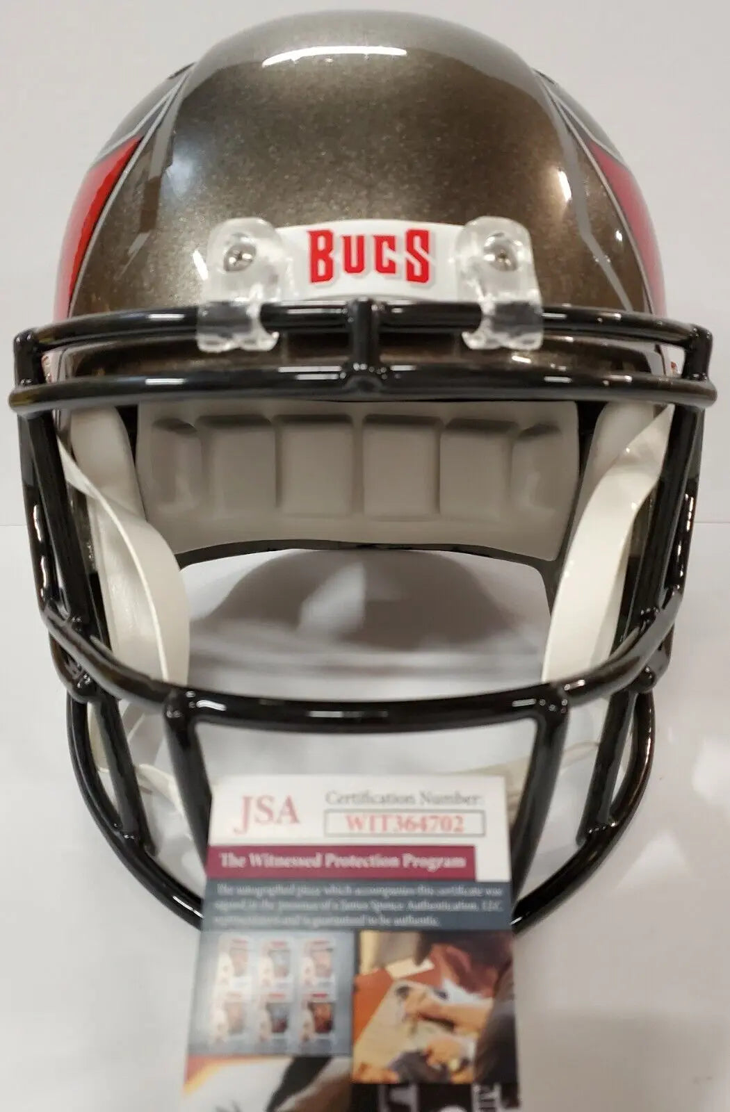 MVP Authentics Scotty Miller Signed Tampa Bay Buccaneers Full Size Replica Helmet Jsa Coa 341.10 sports jersey framing , jersey framing