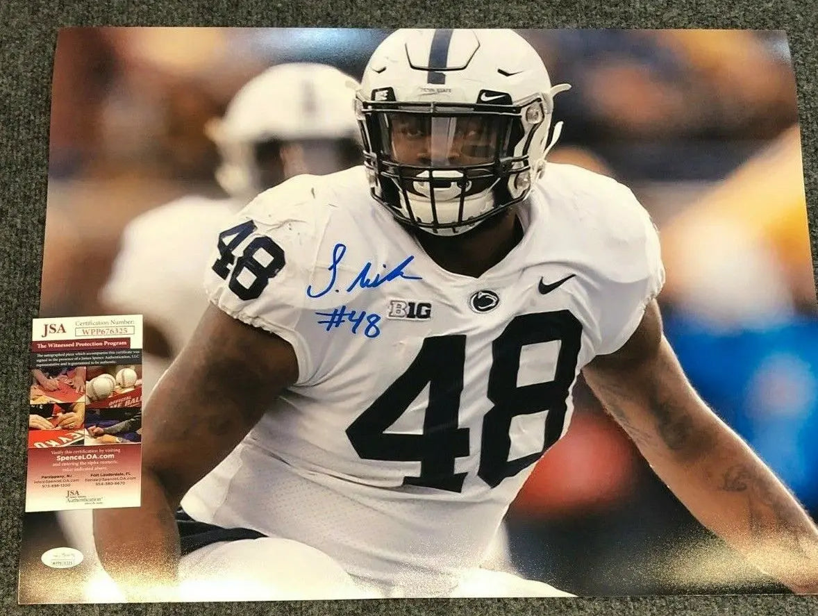 MVP Authentics Shareef Miller Autographed Signed Penn State 16X20 Photo Jsa Coa 89.10 sports jersey framing , jersey framing