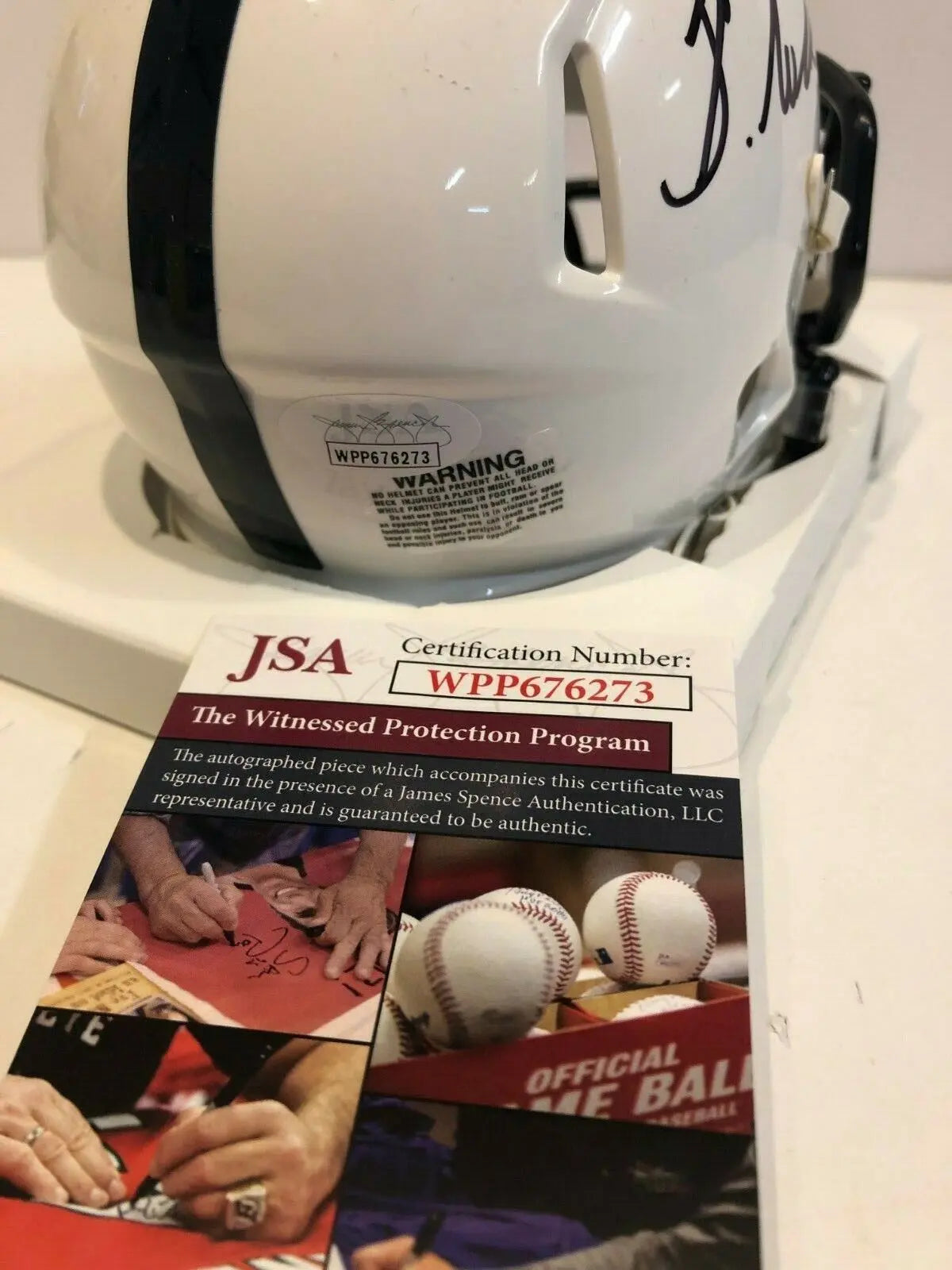 MVP Authentics Shareef Miller Autographed Signed Penn State Mini Helmet Jsa Coa 89.99 sports jersey framing , jersey framing