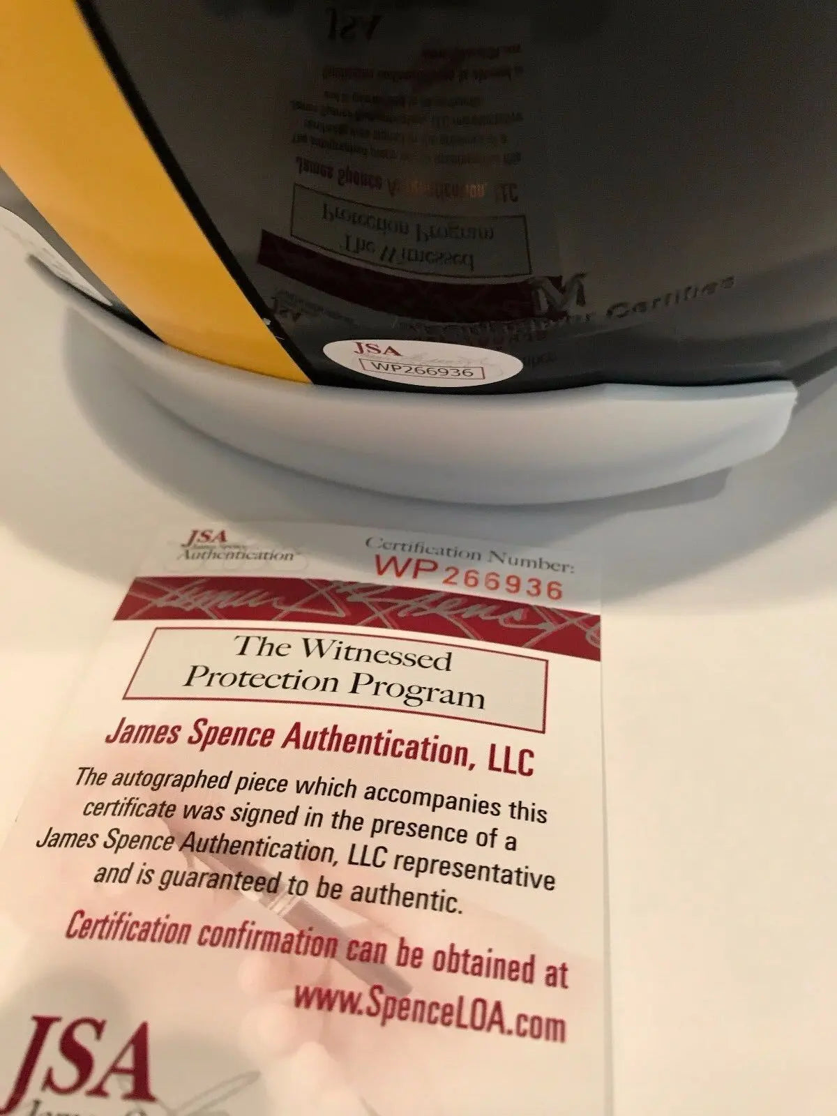 MVP Authentics Stephon Tuitt Autographed Signed Pittsburgh Steelers Full Size Helmet Jsa Coa 180 sports jersey framing , jersey framing