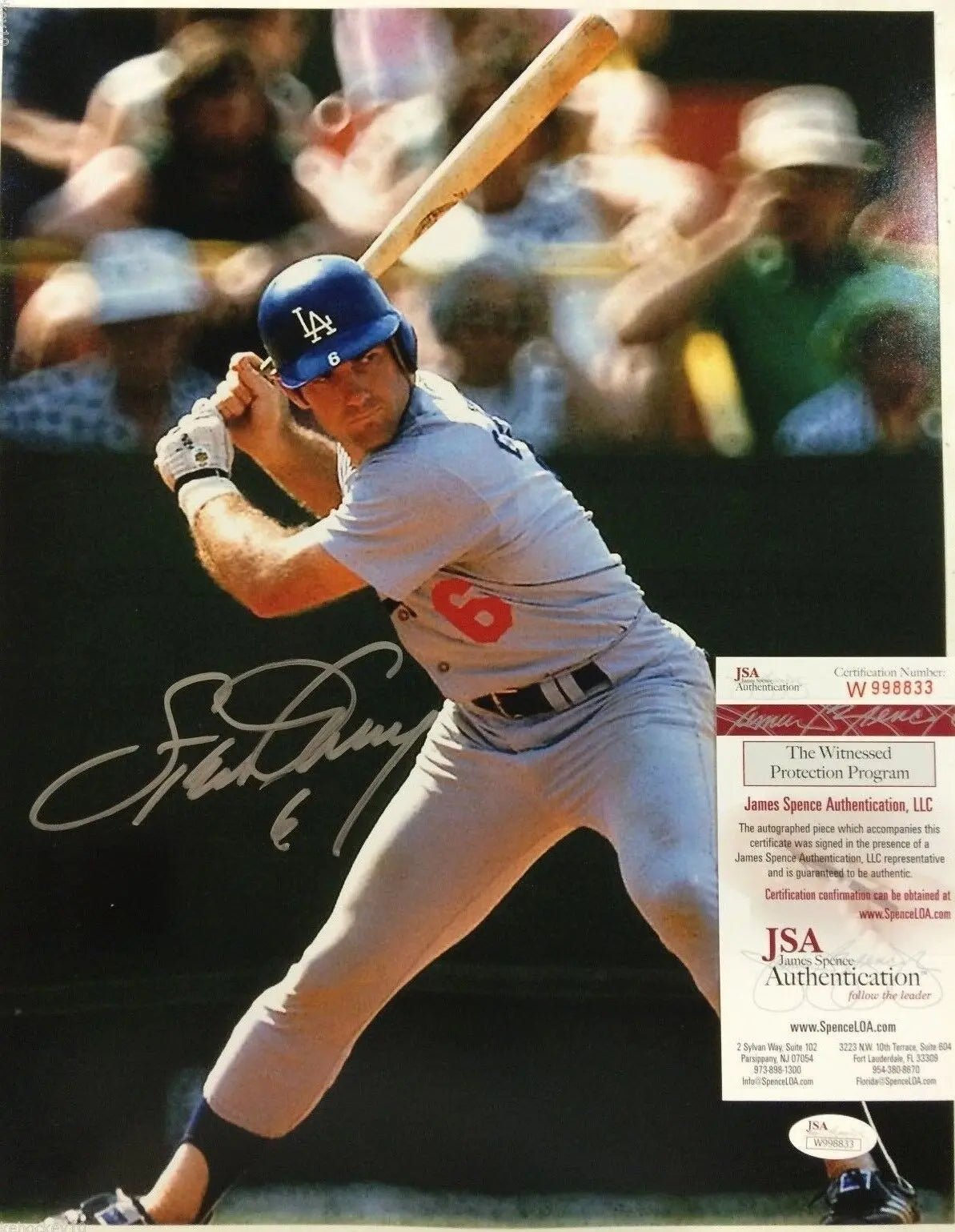 Steve Garvey Los Angeles Dodgers Signed 8x10 Baseball Photo BAS