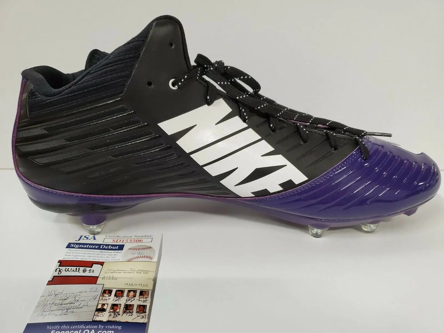 MVP Authentics Tcu Horned Frogs Tre'von Moehrig Autographed Cleat Jsa Coa 121.50 sports jersey framing , jersey framing