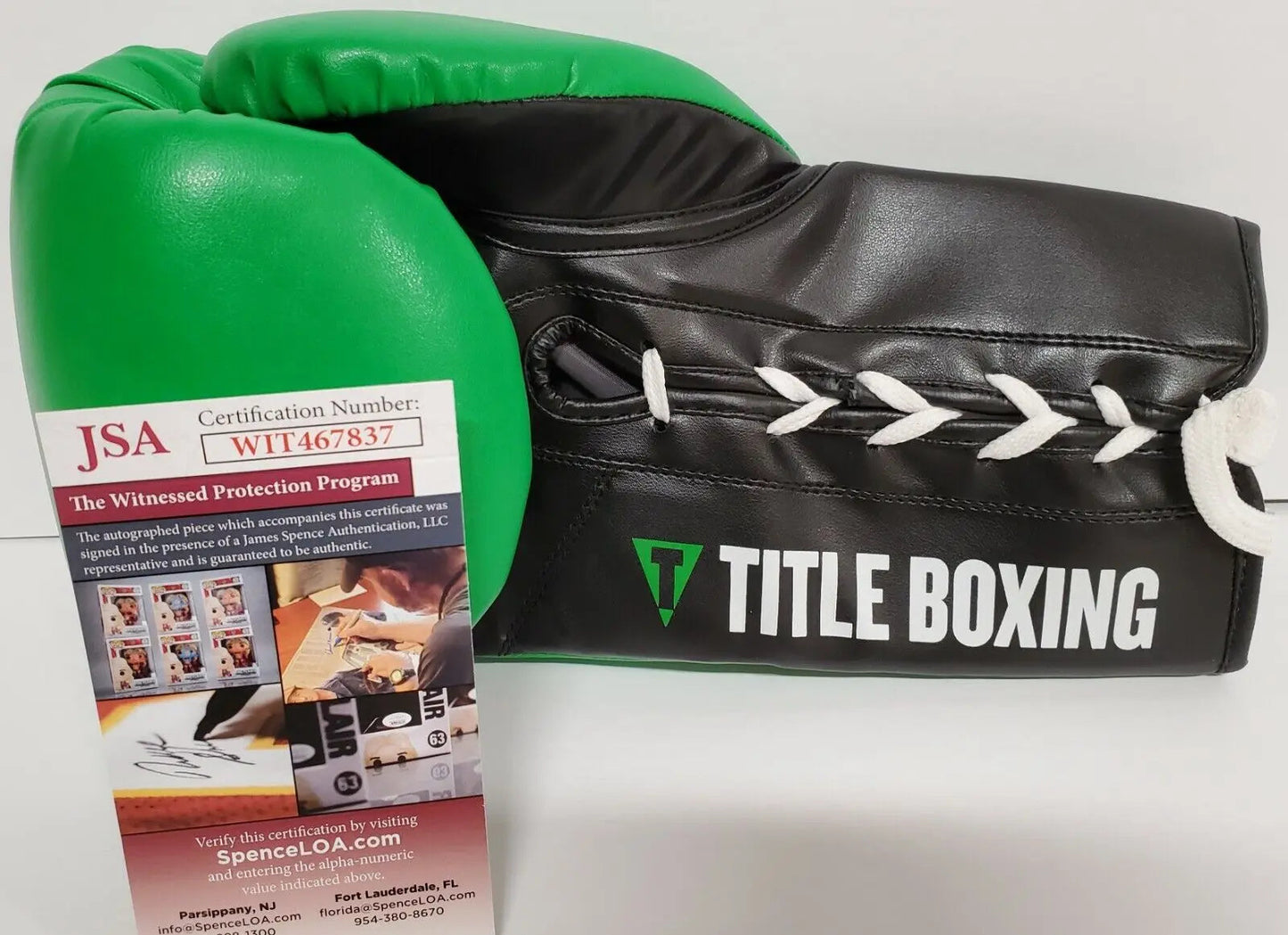 MVP Authentics Tim Witherspoon Autographed Signed Boxing Glove Jsa Coa 116.10 sports jersey framing , jersey framing