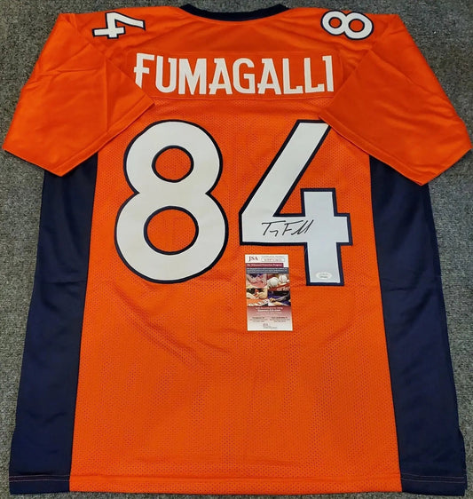 MVP Authentics Troy Fumagalli Autographed Signed Denver Broncos Jersey Jsa Coa 134.10 sports jersey framing , jersey framing