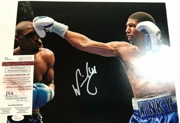 MVP Authentics Winky Wright Autographed Signed 11X14 Photo Jsa Coa 54 sports jersey framing , jersey framing