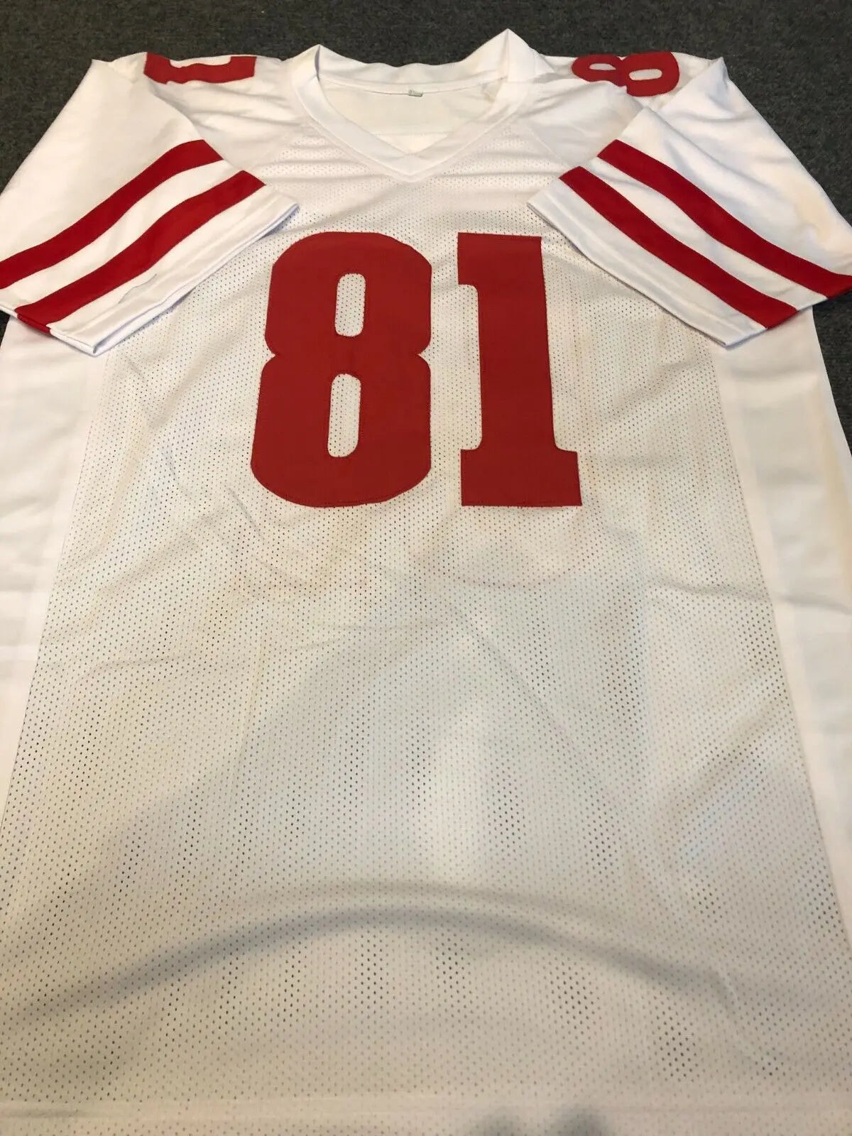 MVP Authentics Wisconsin Badgers Troy Fumagalli Autographed Signed Jersey Jsa Coa 89.10 sports jersey framing , jersey framing
