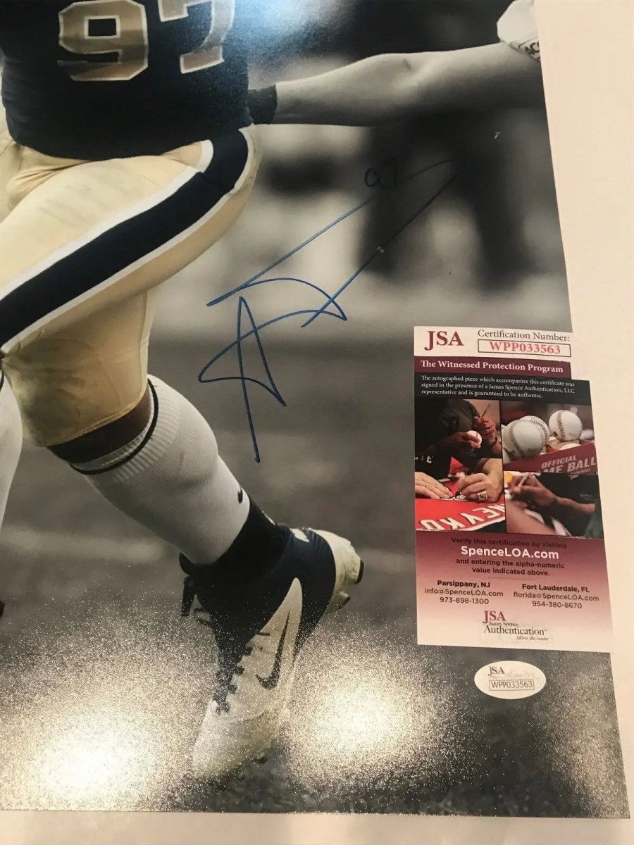 Aaron Donald Autographed Signed Pittsburgh Panthers 16X20 Photo Jsa Coa Jersey Framing MVP Authentics