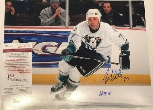 Adam Oates Autographed Signed Inscribed Anaheim Ducks 11X14 Photo Jsa Coa Jersey Framing MVP Authentics