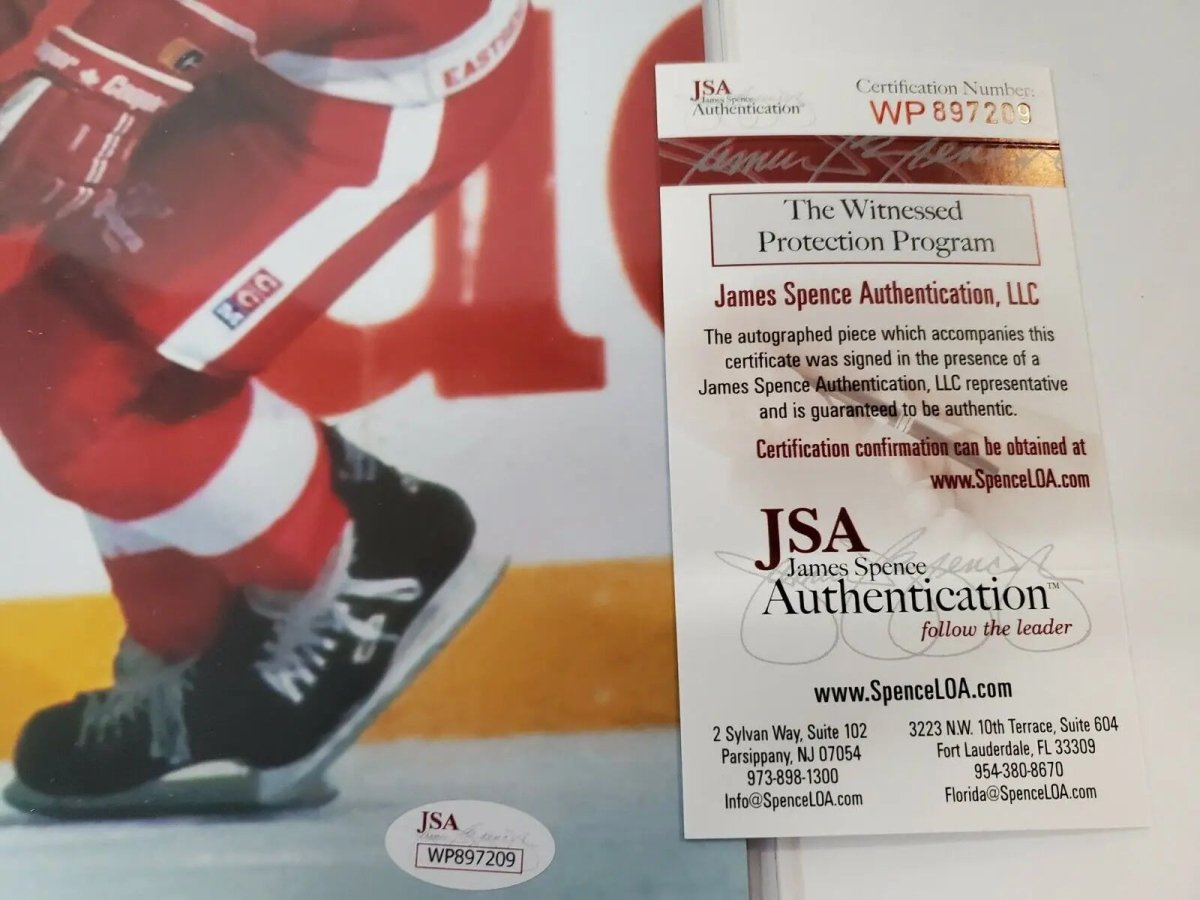 Adam Oates Autographed Signed Inscribed Detroit Red Wings 11X14 Photo Jsa Coa Jersey Framing MVP Authentics