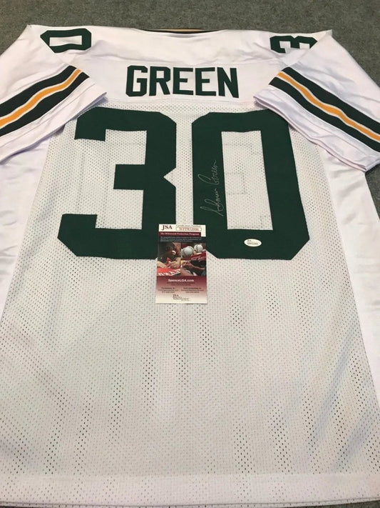 Ahman Green Autographed Signed G.B. Packers Jersey Jsa Coa Jersey Framing MVP Authentics