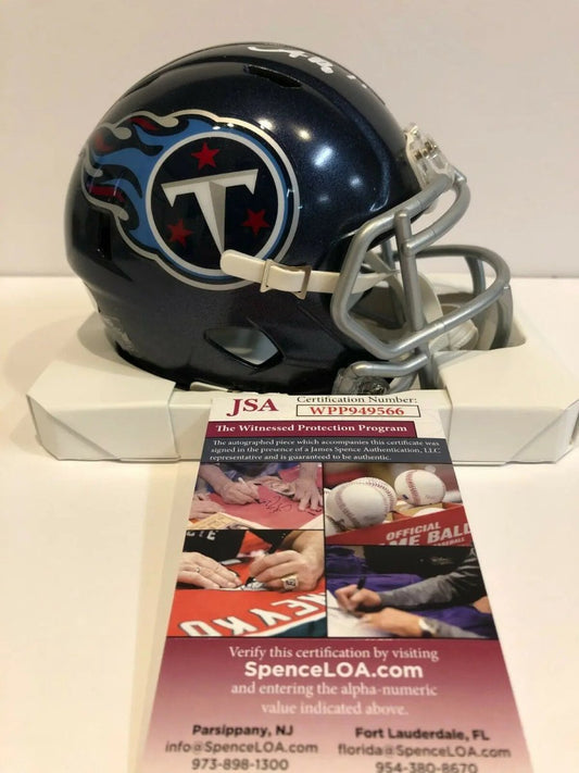 Aj Brown Autographed Signed Tennessee Titans Mini Helmet Jsa Coa Jersey Framing MVP Authentics