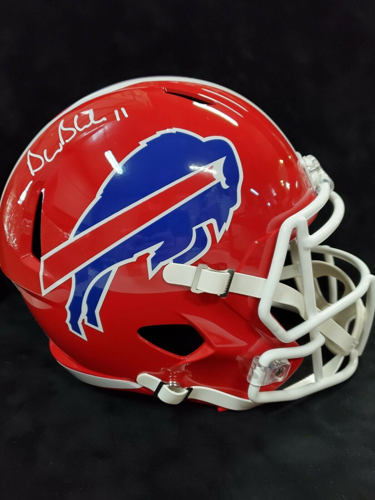 Buffalo Bills Drew Bledsoe Signed Throwback Full Size Replica Helmet B –  MVP Authentics