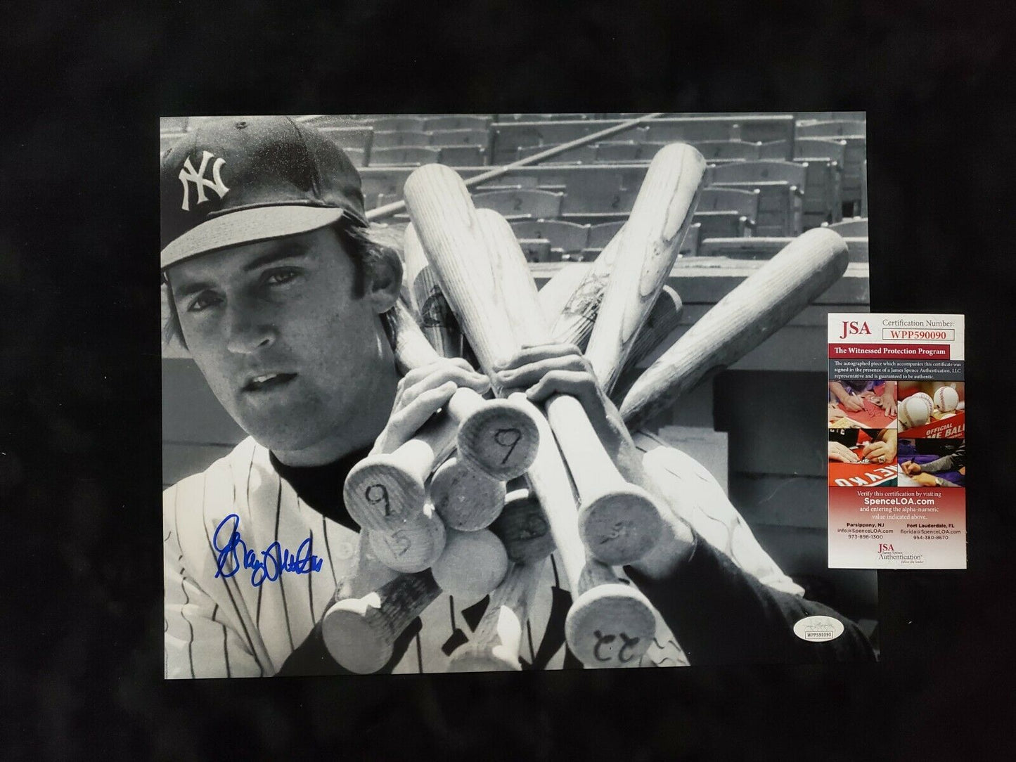 MVP Authentics New York Yankees Graig Nettles Autographed Signed 11X14 Photo Jsa Coa 49.50 sports jersey framing , jersey framing