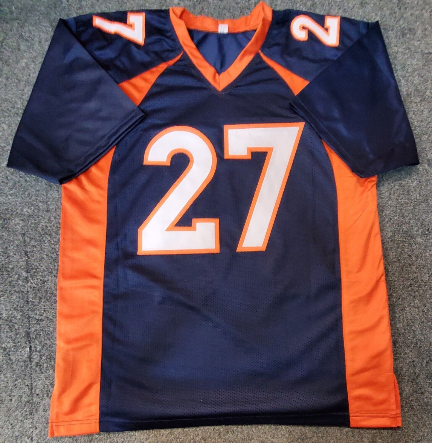 MVP Authentics Denver Broncos Damarri Mathis Autographed Signed Jersey Jsa Coa 112.50 sports jersey framing , jersey framing