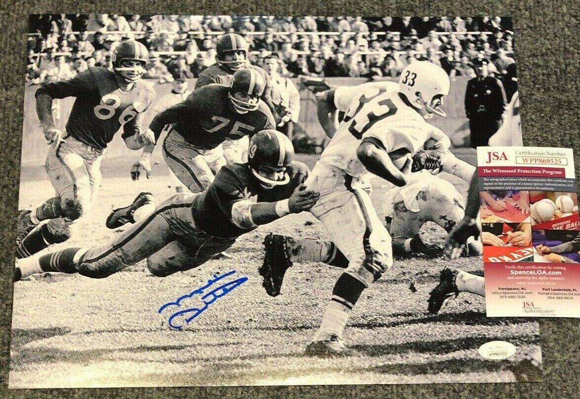 MVP Authentics Pitt Panthers Mike Ditka Autographed Signed 11X14 Photo Jsa Coa 80.10 sports jersey framing , jersey framing