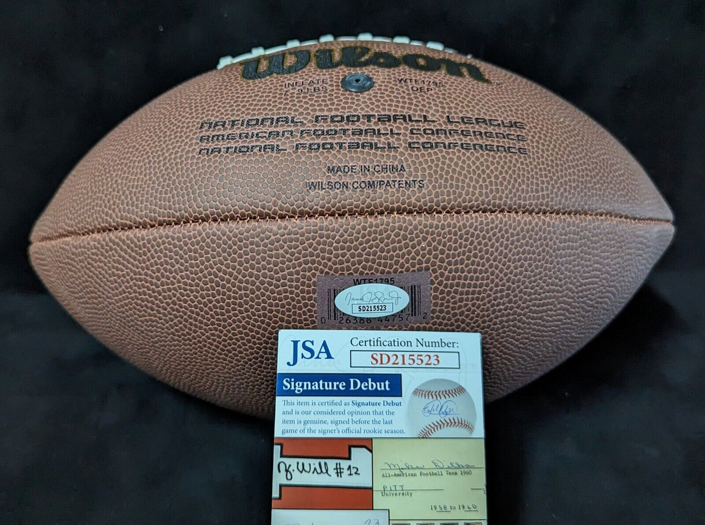 MVP Authentics Pittsburgh Steelers Keeanu Benton Signed Nfl Football Jsa Coa 81 sports jersey framing , jersey framing