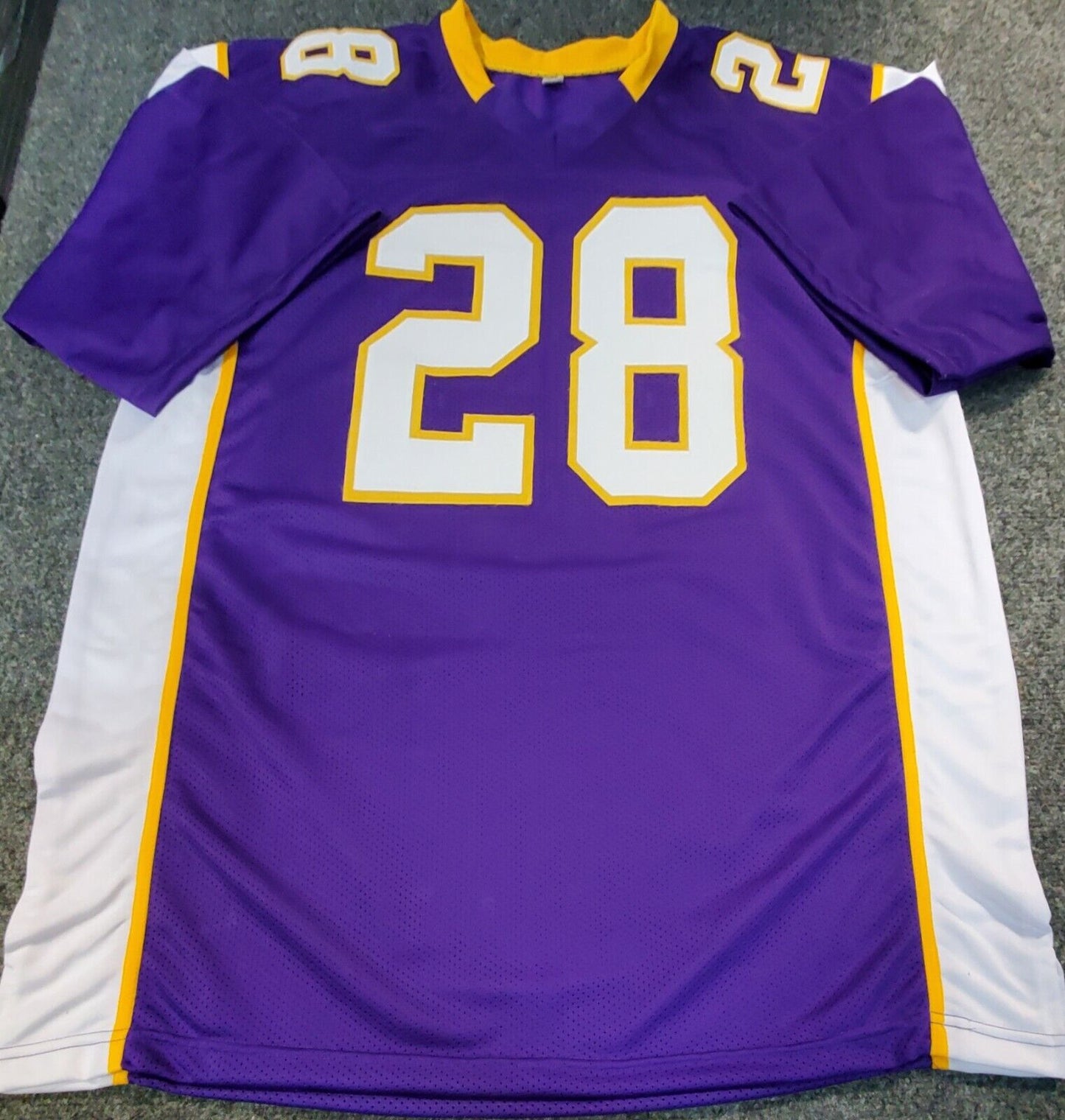MVP Authentics Minnesota Vikings Adrian Peterson Autographed Signed Jersey Beckett Holo 225 sports jersey framing , jersey framing