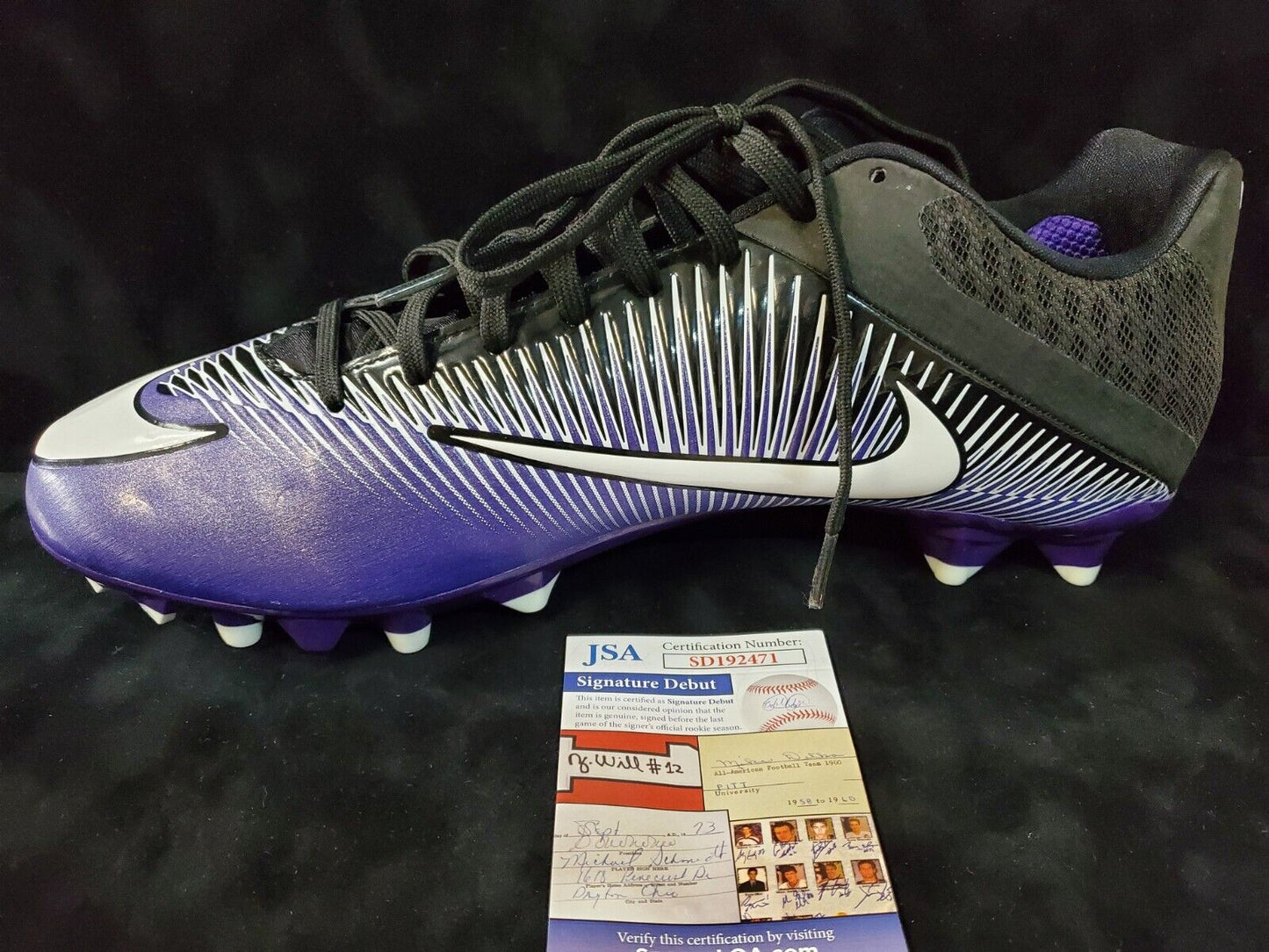 MVP Authentics Greg Newsome Ii Autographed Signed Cleat Jsa Coa 117 sports jersey framing , jersey framing