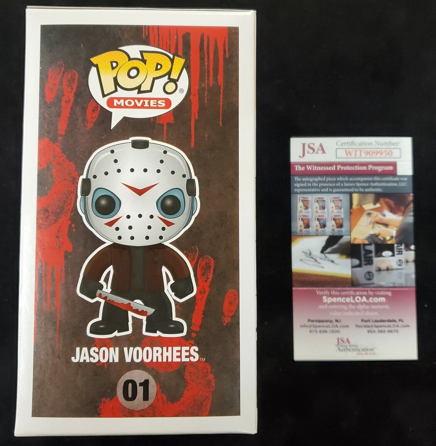 Funko Ari Lehman Signed Insc Friday The 13Th Jason Voorhees Funko Pop Jsa Coa 112.50 sports jersey framing , jersey framing