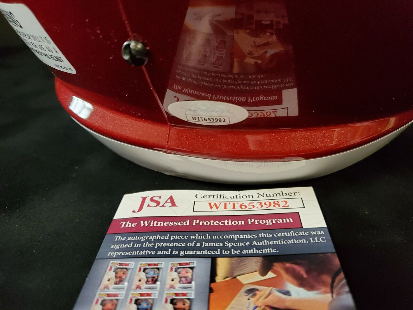 MVP Authentics Washington Football Brian Mitchell Signed Insc. Full Sz Replica Helmet Jsa Coa 328.50 sports jersey framing , jersey framing
