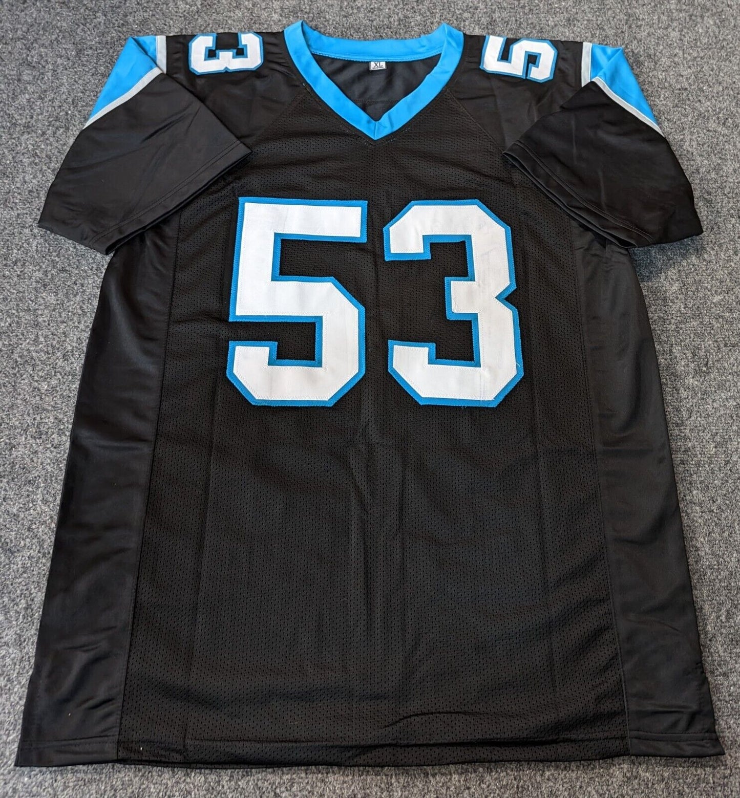 MVP Authentics Carolina Panthers Brian Burns Autographed Signed Jersey Jsa Coa 143.10 sports jersey framing , jersey framing