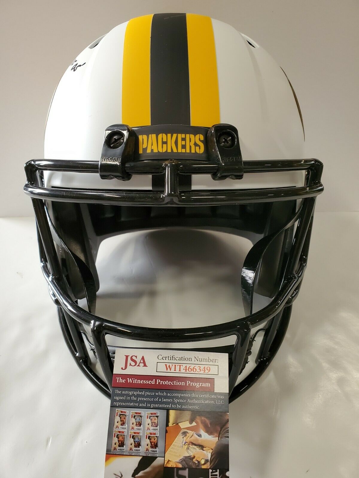 MVP Authentics Green Bay Packers Don Majkowski Signed Full Size Lunar Rep Helmet Jsa Coa 260.10 sports jersey framing , jersey framing