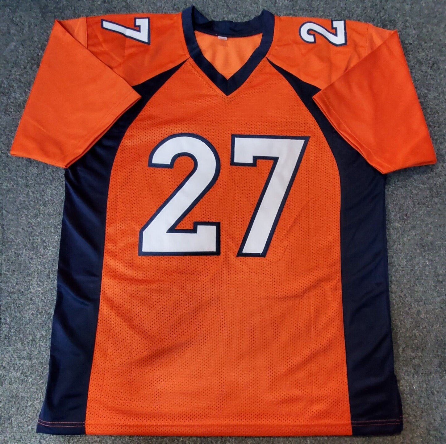 MVP Authentics Denver Broncos Damarri Mathis Autographed Signed Jersey Jsa Coa 112.50 sports jersey framing , jersey framing