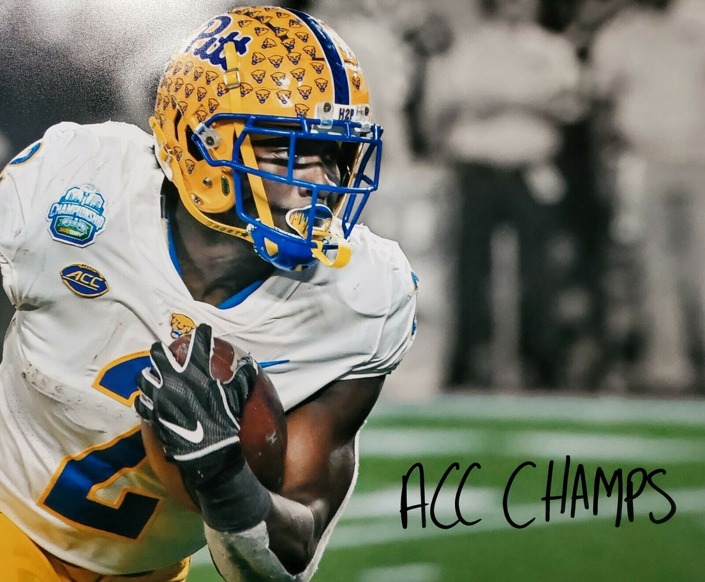 MVP Authentics Pitt Panthers Israel "Izzy" Abanikanda Signed Inscribed 16X20 Photo Jsa Coa 72 sports jersey framing , jersey framing